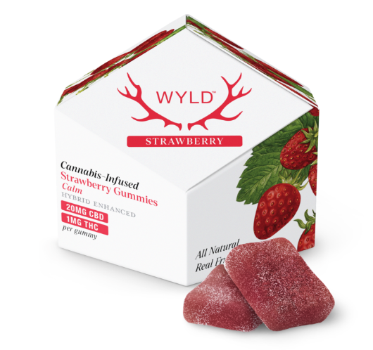 Wyld Cannabis Infused | 20mg CBD 1Mg THC | Strawberry (Hybrid)